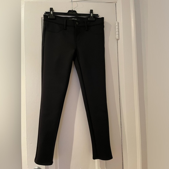 J Brand Pants - J Brand Super Skinny Odyssey Black Solid Cropped Slacks